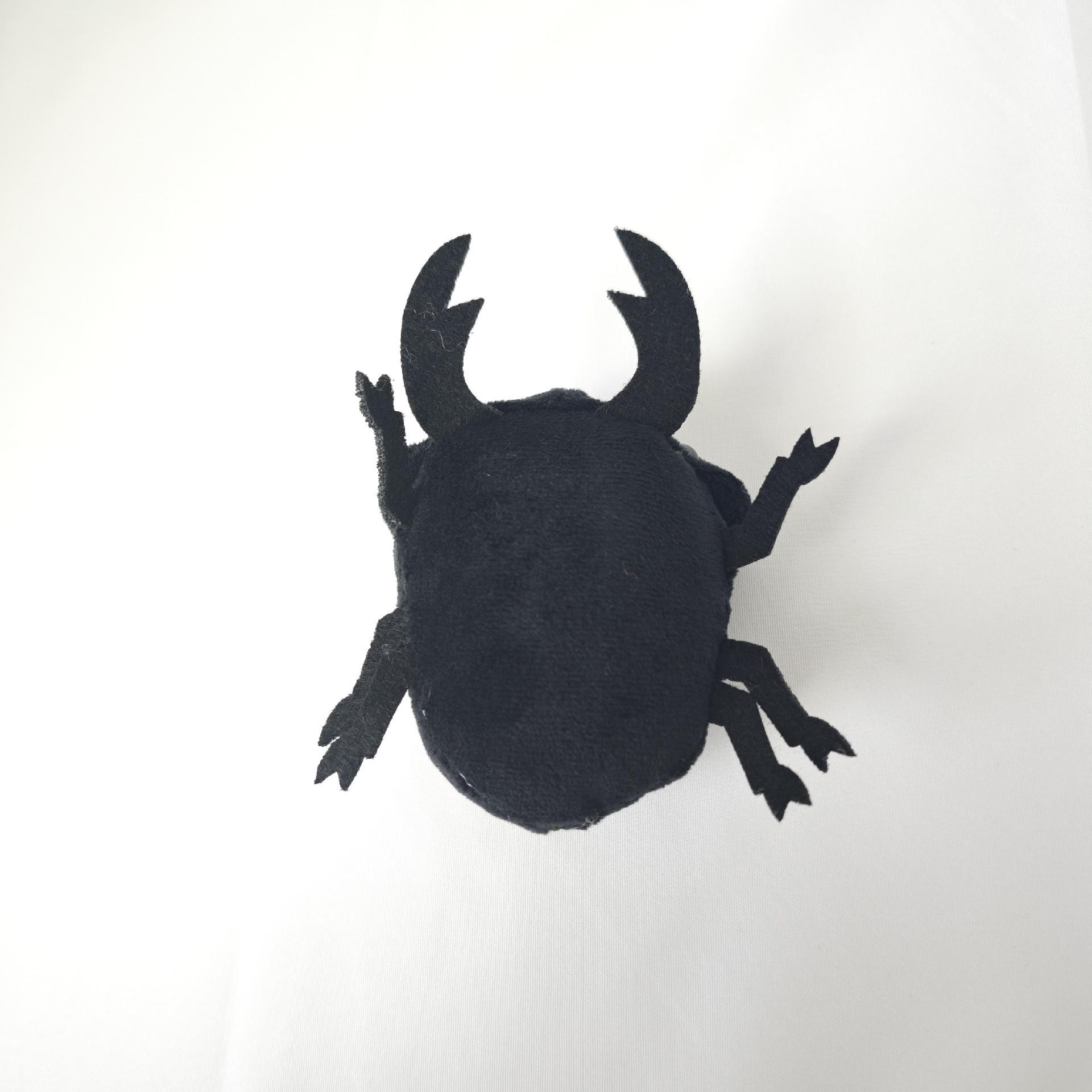 

Small Beetle Plush Toy - Insect Stag Beetle Pendant for Weddings 10cm чёрный