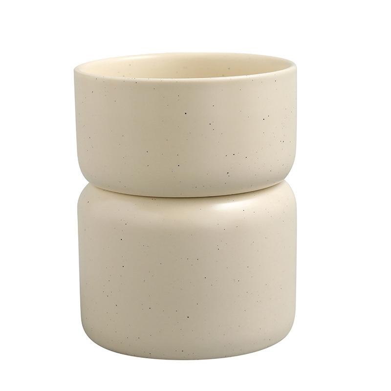 2pcs a Set Minimalist Solid Color Ceramic Kitchen Drain Rack & Chopstick Holder - Multifunctional Tableware Storage Organizer Set
