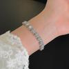 Stainless Steel Zircon Unisex Bracelet - European & American Style