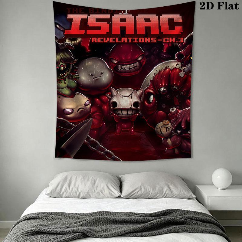 TBOI poster Wall Hanging Printed Fabric Blanket Decorative Tapestries for Bedroom Living Room Home Decor