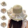Ladies' Bow Lace Hat Beach Hat Sun Hat