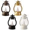Exquisite Candle Lantern Glare Free Enhance Atmosphere Durable Mini Lantern with Flickering LED Candles Decor