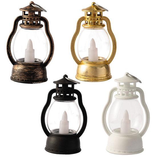Exquisite Candle Lantern Glare Free Enhance Atmosphere Durable Mini Lantern with Flickering LED Candles Decor