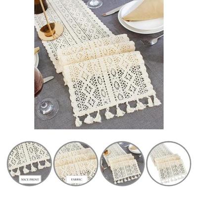 Moderner weicher bequemer rechteckiger Tischläufer zarte Textur 5 Größen Tischdecken