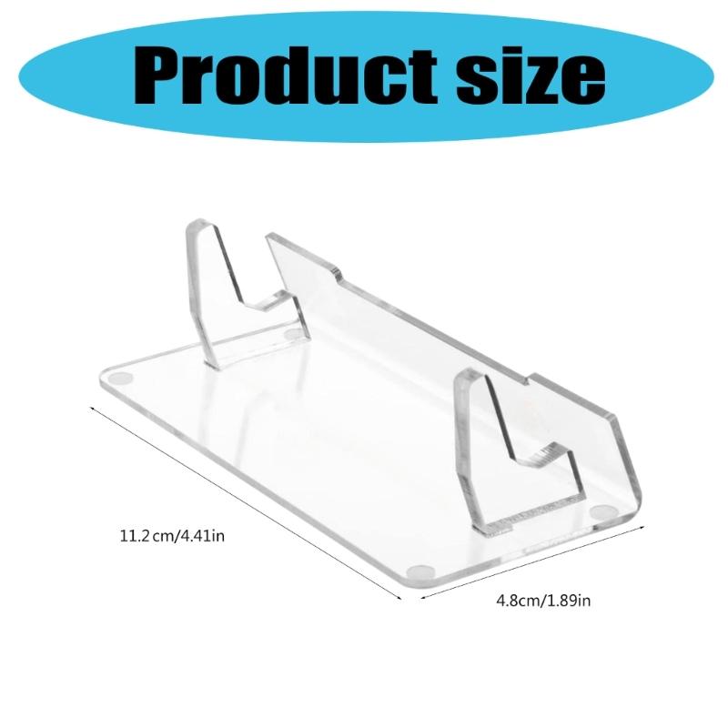 2pcs Acrylic Organizers for Video Game Consoles and Accessories Easy Assembly Display Bracket Modern Gaming Accessory