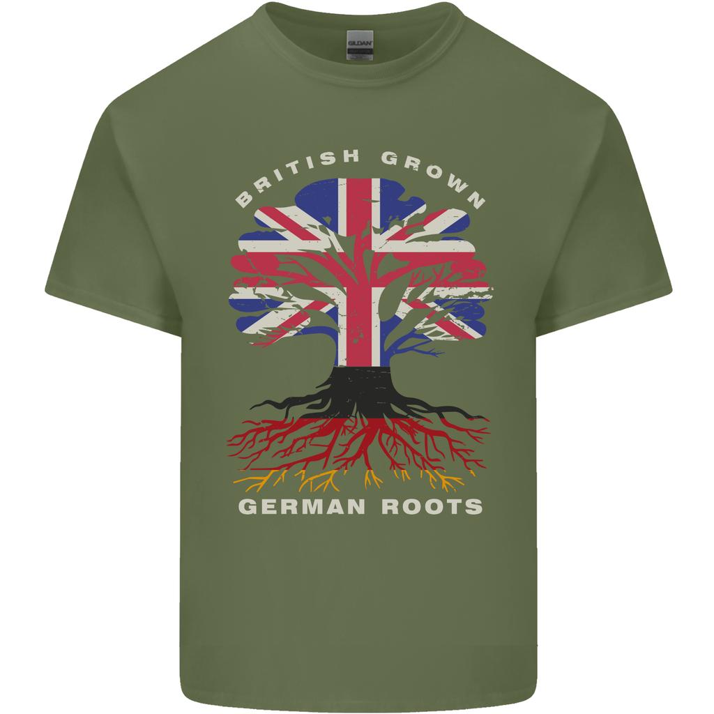 British Grown GerUnisex Roots GerUnisexy Flag Unisexs Light Cotton TShirt
