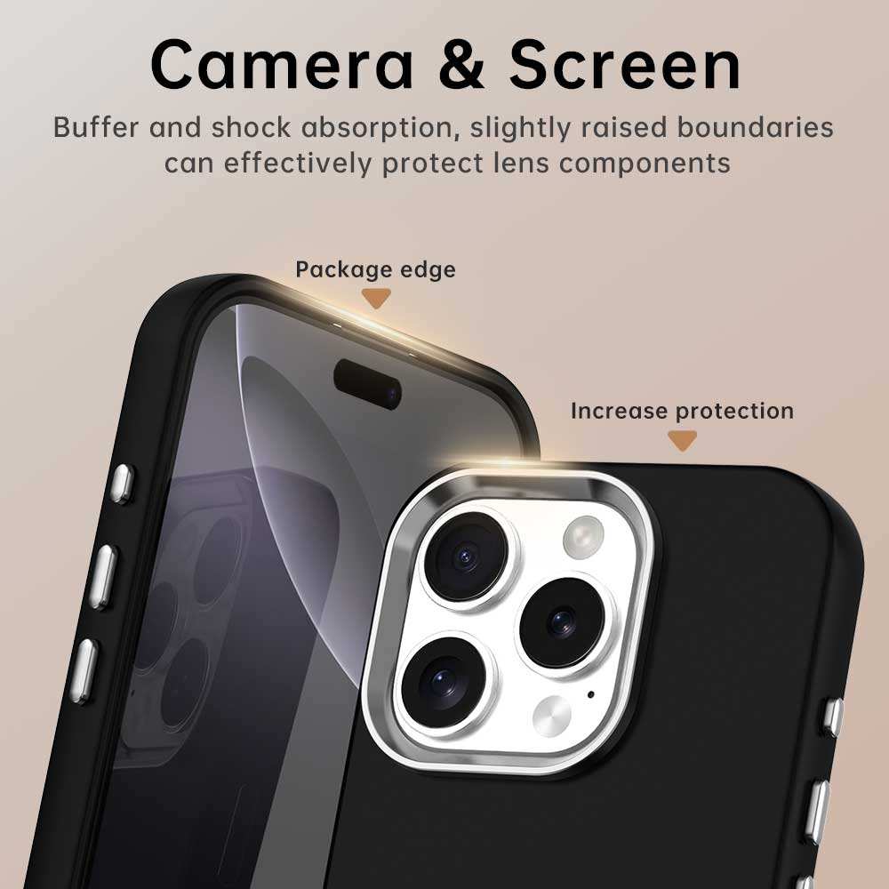 Für iPhone 16 Pro Hülle TPU+TPE Fallschutz Handyhülle