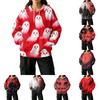 Damen Halloween Print Hoodie mit und Taschen