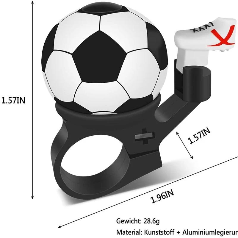 Football Shape Bicycle Bell Aluminum Alloy Bike Accessories Colorful Plastic Bike Bell for Children Mountain Bike Bell