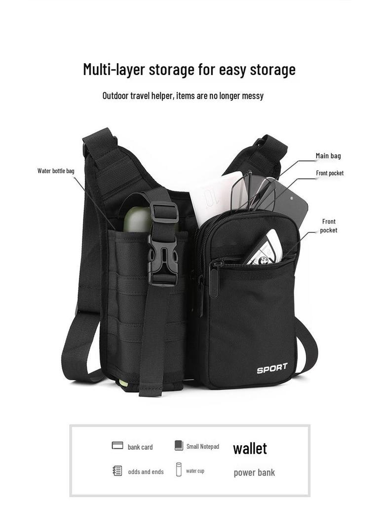 Unisex Outdoor Cycling & Hiking Water Bottle Crossbody Bag
