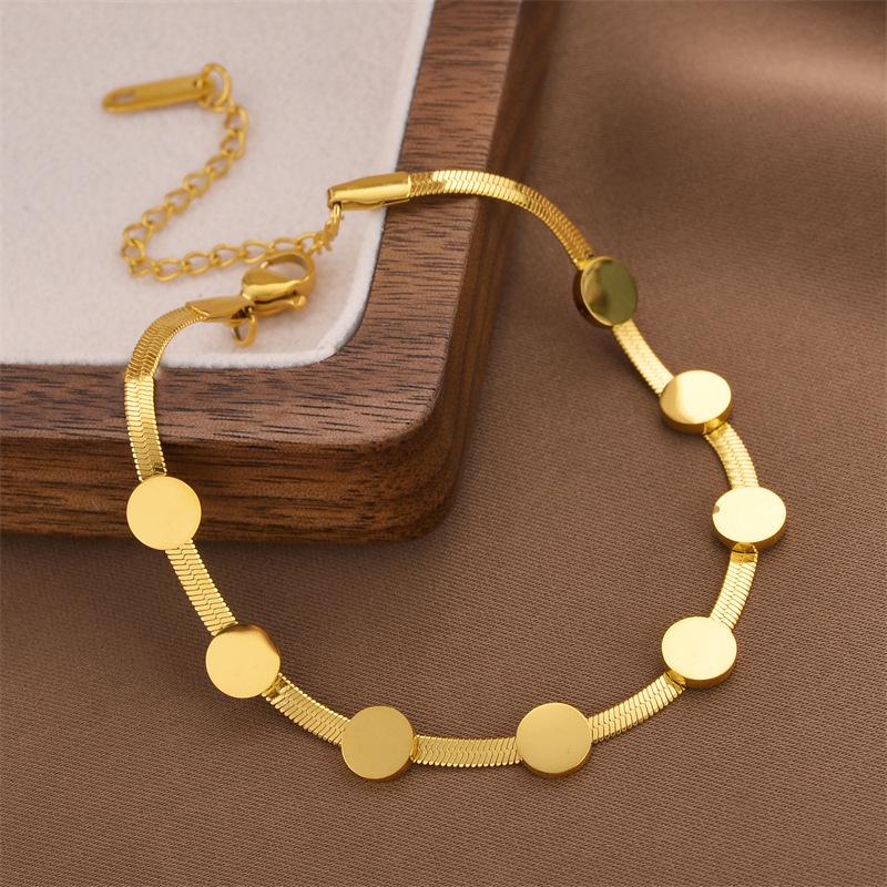 Korean Titanium Steel Four-Leaf Clover Bracelet - Women's Fashion, Versatile & Non-Fading Jewelry