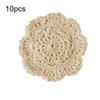 [Vintage Coasters] 2/4/6/10pcs Vintage Floral Crochet Coasters | Perfect for Coffee Table, Wooden Table,Kitchen Decoration