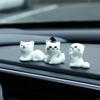 1-5 Stück Neue Auto Mittelkonsole Harz Ornamente Cartoon Niedliches Zaubererkätzchen Mikrolandschaft Harz Desktop Dekoration DIY Zubehör