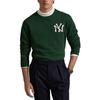 Polo Ralph Lauren X MLB FW24 New York Yankees Collaboration Solid Logo Print Crew Neck Long Sleeve Sweatshirt Men sweatshirt Green MNPOKNI16823939-301