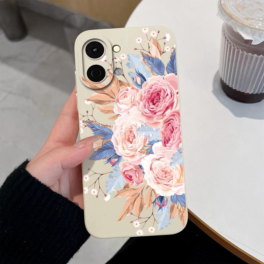Lovely Back Cover For Tecno Spark Go 3 2 1S Pova 7 Ultra Pro Spark 40 40C 30 Phone Bags Cute Avocado Pretty Flowers Shell Soft Silicone Anti Slip Case