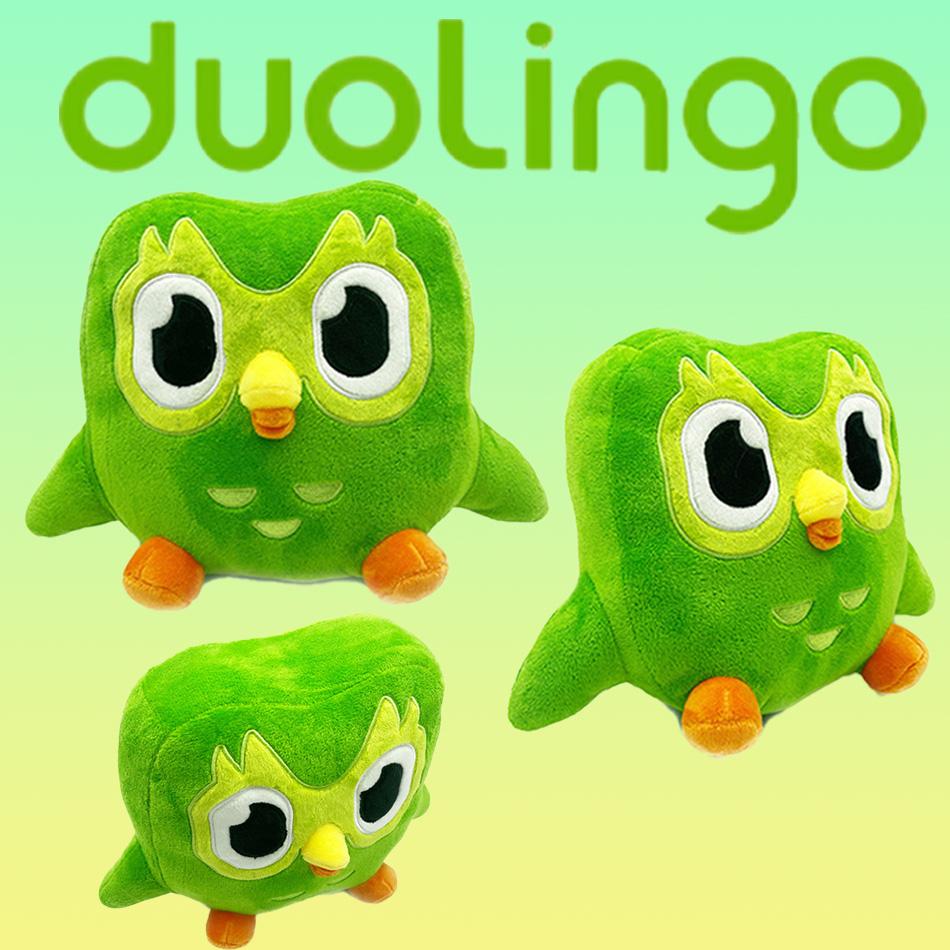Jucărie de pluș Bufnița Duolingo Duo Plushie Bufnița Duo Păpușă Bufniță Desen Animat Verde Jucărie Animal de Pluș Moale Cadou Ziua Copiilor