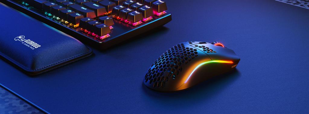 Glorious Model O Wireless Gaming RGB with 6 Programmable Buttons Mouse, Lightweight, Quiet, (69g)