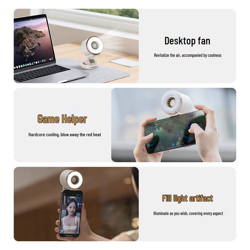 

2025 Portable USB Fan: Foldable, Magnetic, Desktop Bracket, Free Shipping 500mAh Battery