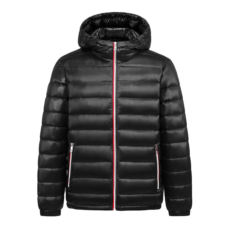 Зимняя свободная парная модная трендовая универсальная пуховая куртка с капюшоном, мужская и женская пуховая куртка, рабочая молодежная студенческая куртка S