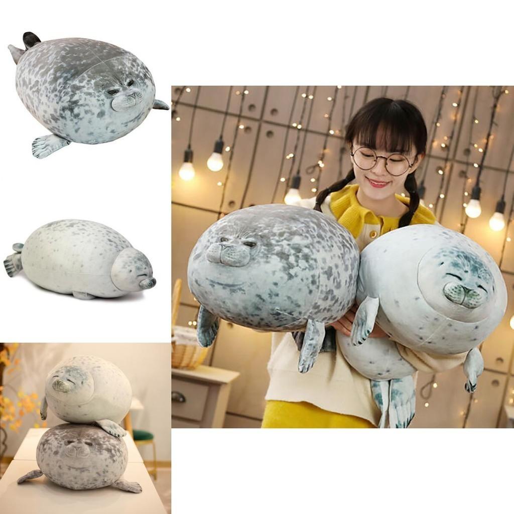 Large Chubby Blob Seal Plush Toy Animal Pillow Pet Soft And Cute Ocean Stuffed Doll Gift