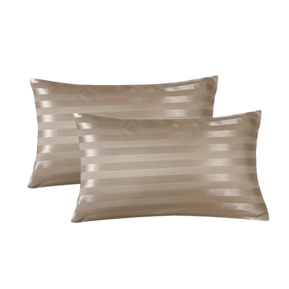 Glossy Jacquard Pillow Cover Envelope Closure Hotel Pillowcase  Bedroom