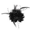 Feathers Flower Hair Accessories Wedding Party Floral Mesh Veil Headband Hairpin