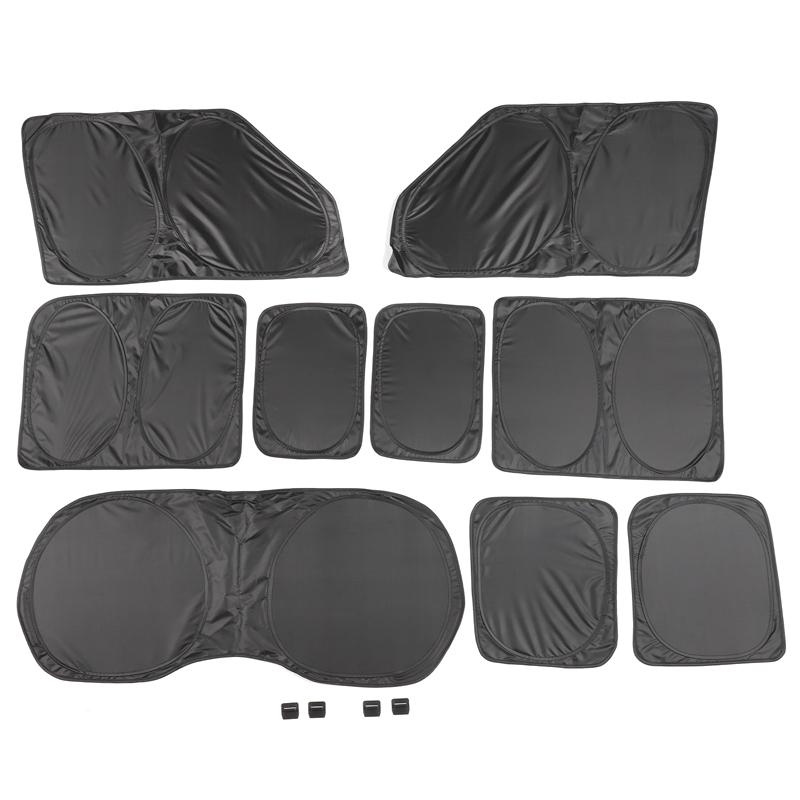 

For 2020-2023 Land Rover Defender 110/L663 full window glass sunshade, car window sunshade (memory wire model) auto accessories чёрный