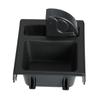 Car Front Center Console Drink Cup Holder + Coin Holder Tray for BMW 3Series E46 1998 2004 Black