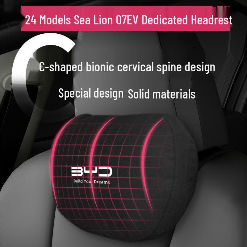 BYD Sea Lion 07EV Headrest Lumbar Support with Neck Protection Cushion for Car Interiors