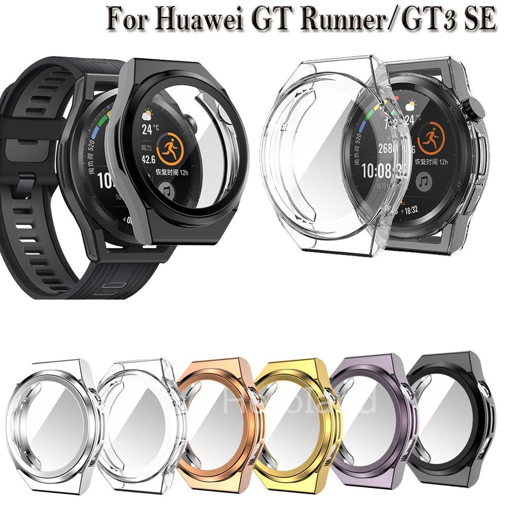 Custodia Protettiva Completa Cover Guscio Per Huawei GT Runner SmartWatch Proteggi Schermo Per Huawei Watch GT3 SE Accessori TPU Morbido