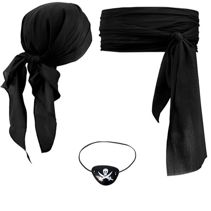 Halloween Piratenkostüm: Mittelalterliche Renaissance Bandana & Taillenband Outfit