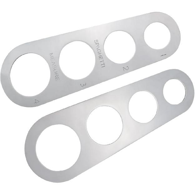 2PCS 180mm Length Stainless Steel Pasta Quick Measuring Tool Kitchen Cooking Tool Silver Kitchen Gadgets Spaghetti Ruler Rice Line Ruler