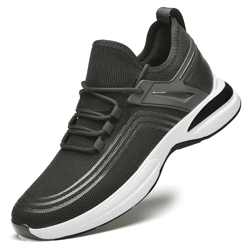 

Сетчатые летние кроссовки мужские увеличивающие рост стельки 6 см повседневная спортивная обувь для мужчин 37