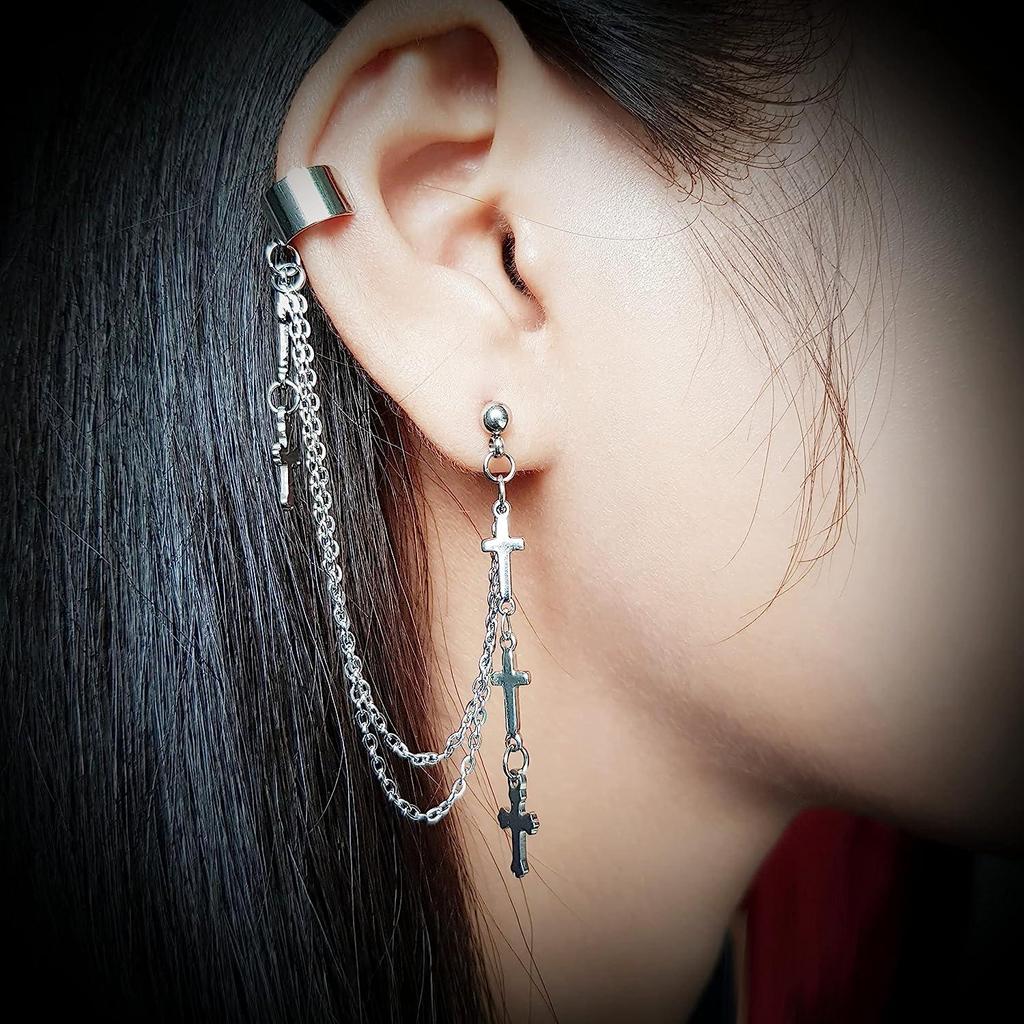 Boucle d'oreille oxydée en argent et laiton pour femmes et filles, collection exclusive élégante et tendance, produit 100 % respectueux de la peau pour boucle d'oreille