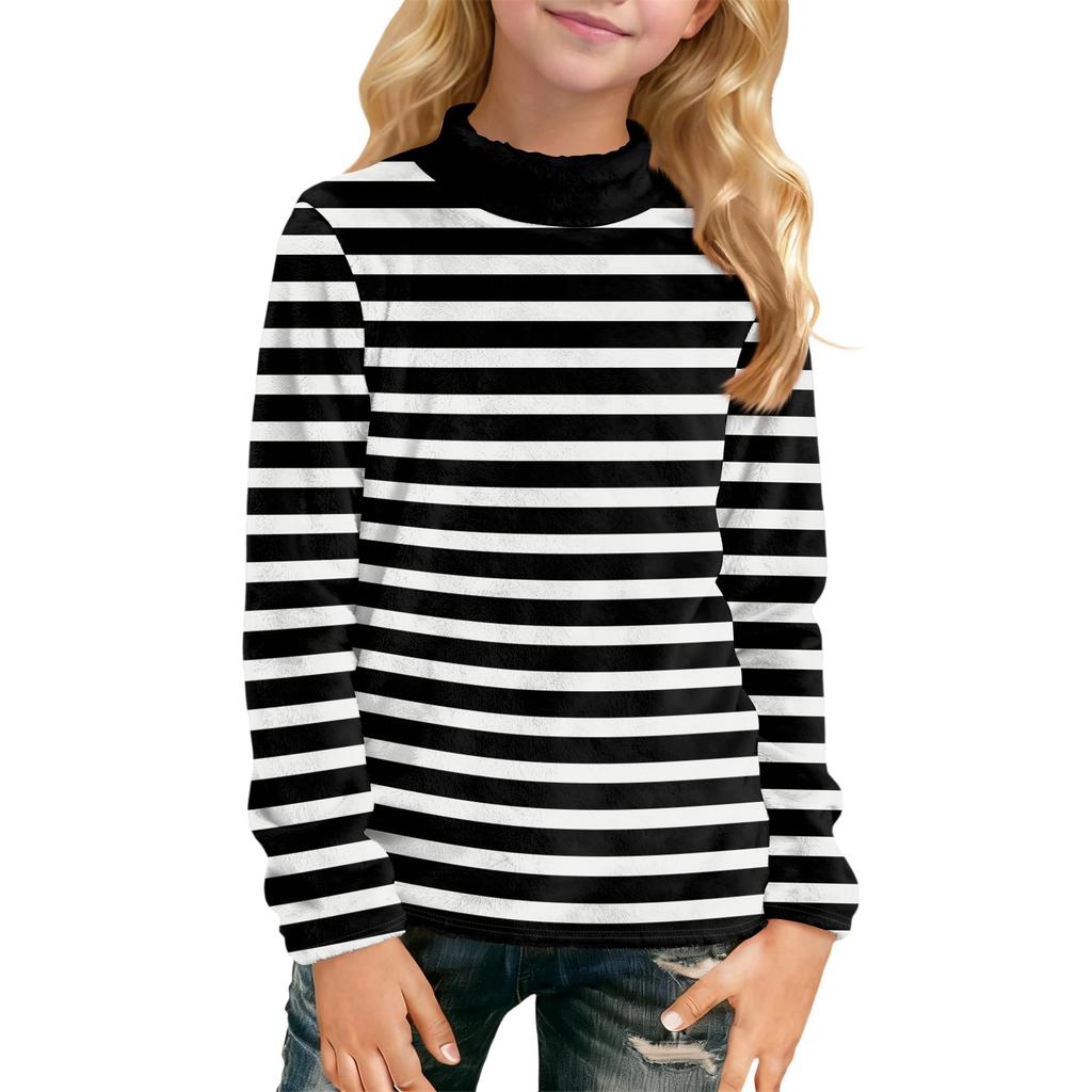 T-shirt à manches longues imprimé décontracté quotidien pour enfants