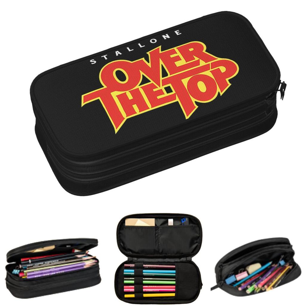 Summer Days Of Thunder Stallone Over The Top Movie Pencil Cases for Kids School Pen Box Pencil Bag Large Capacity Pencil Pouch