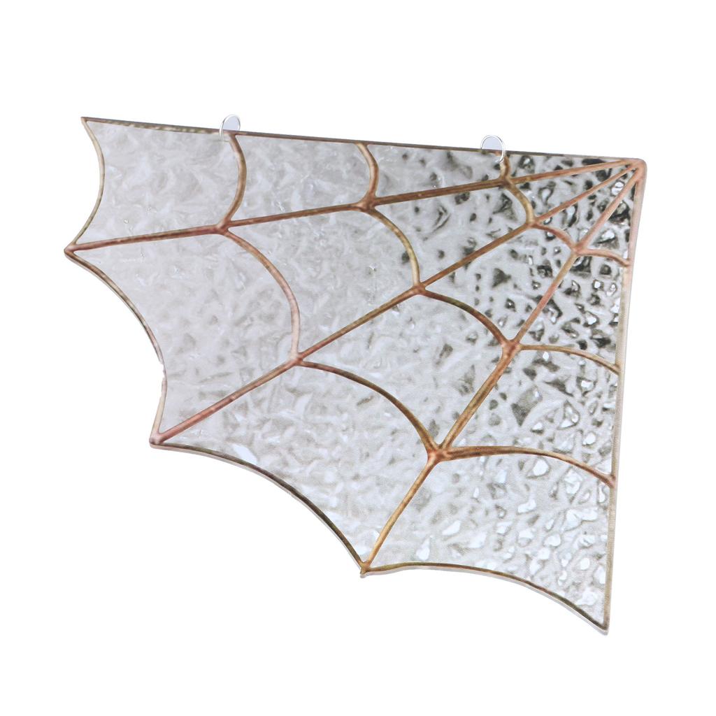 Halloween Spider Web Corner Decoration Frightful Halloween Glass Spiderweb Door Corner Elegant Home Hanging Ornament