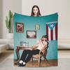 Omar Courtz Singer Soft Blanket  Girls Boys Plush Throw Blanket Comfortable Couch Bed Flannel Bedspread Sofa Bed Cover