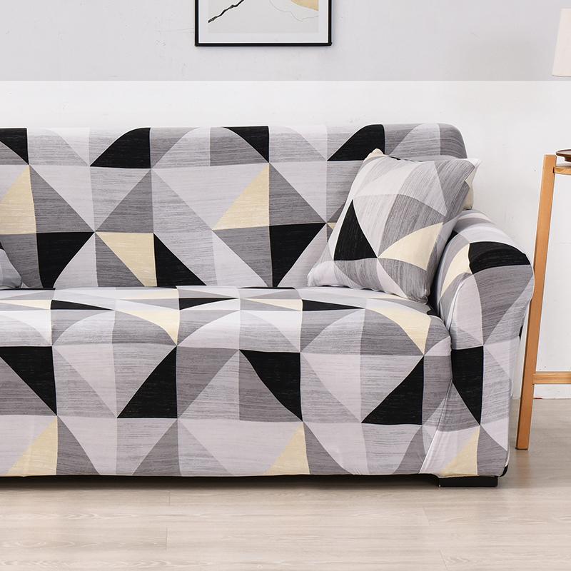 Lattice Printed Sofa Cover for Living Room Pet Kids Stretch Elastic Couch Cover for L Shape Sectional Furniture Protector