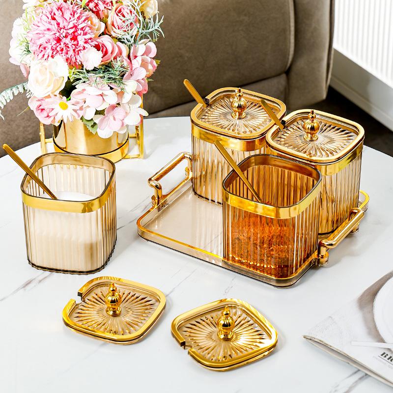 Spice Storage Box Home Kitchen High-end Peppercorn Condiment Seasoning Jar Food Grade Dry Material Sealing Jar Set