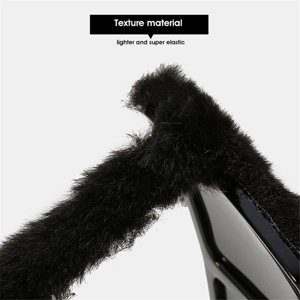 Trendy Eyewear Square Frame Plush Sunglasses Punk Sun Glasses Ladies Sexy Shades Soft Fur