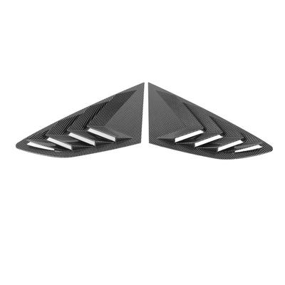 Pair of Rear Side Window Louver Cover Left Right Rear Window Air Vent Scoop Shades Cover for S5 F5
