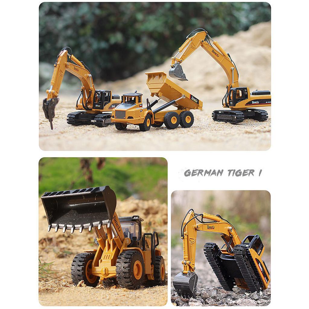 Construction Vehicle Toy Alloy Engineering Truck Construction Vehicle Model Toy for Birthday Xmas Gifts Dump Truck