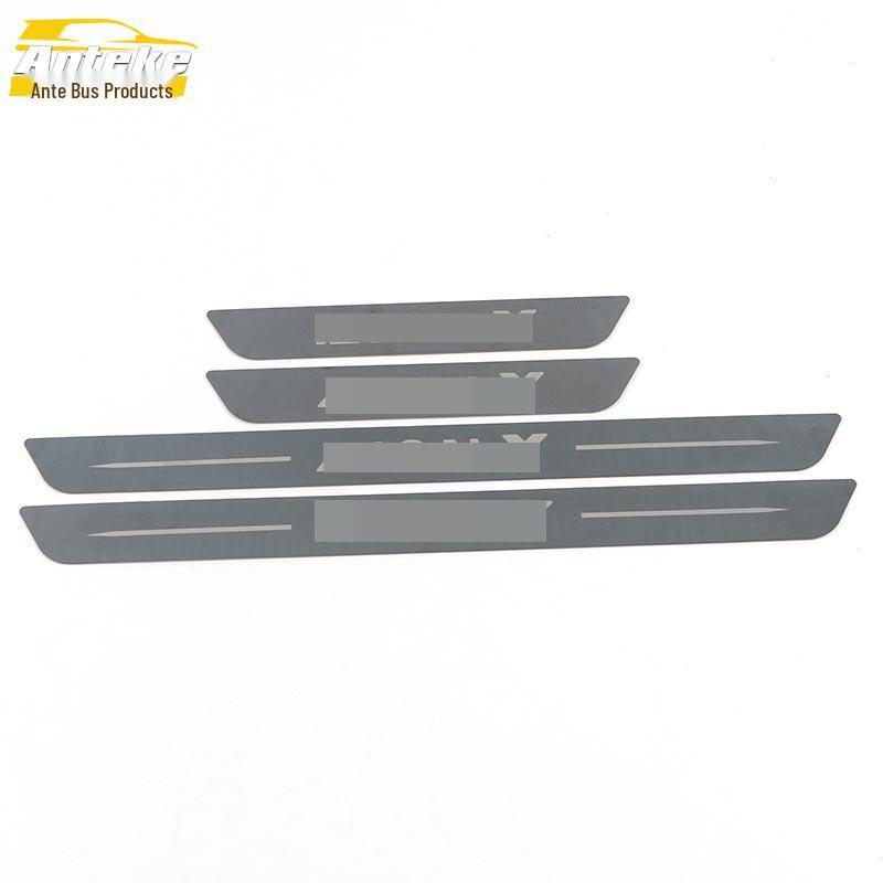 Aion Y Car Door Protective Sill Strips – Bright Decorative Welcome Pedal Stickers (Set of 21)