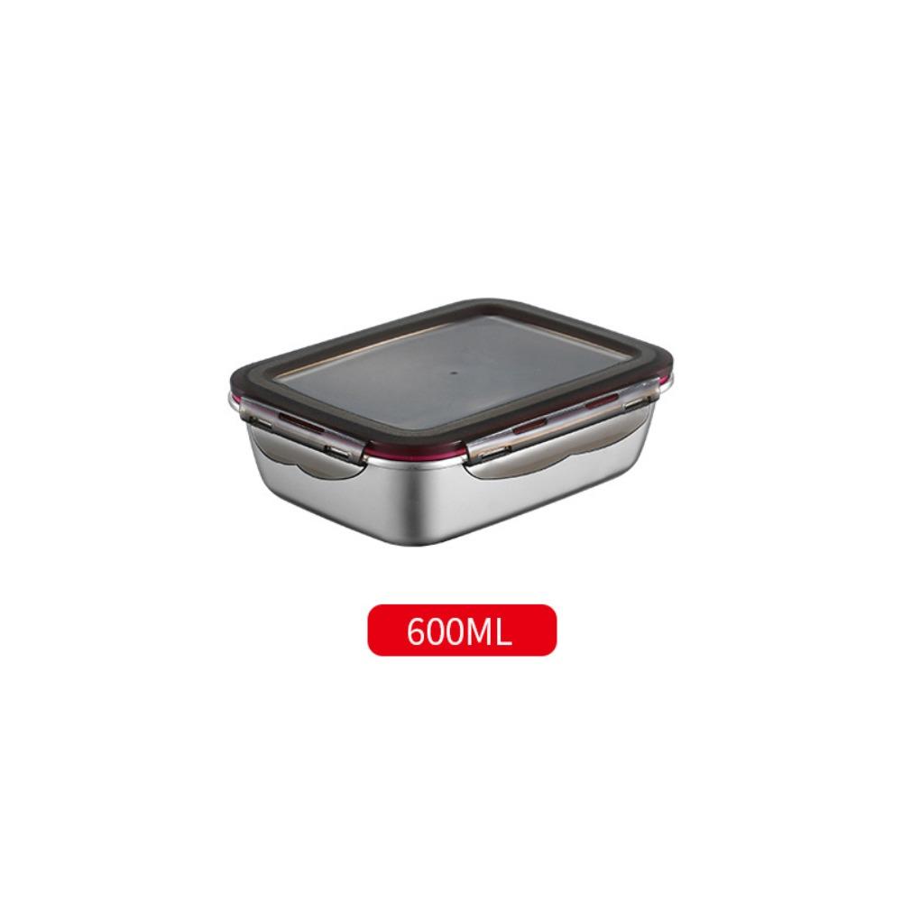 Silicone Ring Sealed 304 Stainless Steel Fresh-keeping Box Freshness Container Refrigerator