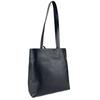 Mens Genuine Leather Tote Bag Large Capacity Vintage Style Business Commuter Shoulder Black