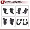 2pcs Windshield Washer Nozzle for Dodge Charger 2011-2018 for Chrysler 300 Front Windshield Spray Nozzles Wiper Spray Washer Jet No.5182327AA Black