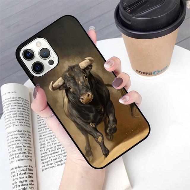 Bullfight Bull Fighter Phone Case For iPhone 17 Air 14 15 16 16e 13 12 Max Cover For Apple 11 Pro Max Plus Coque
