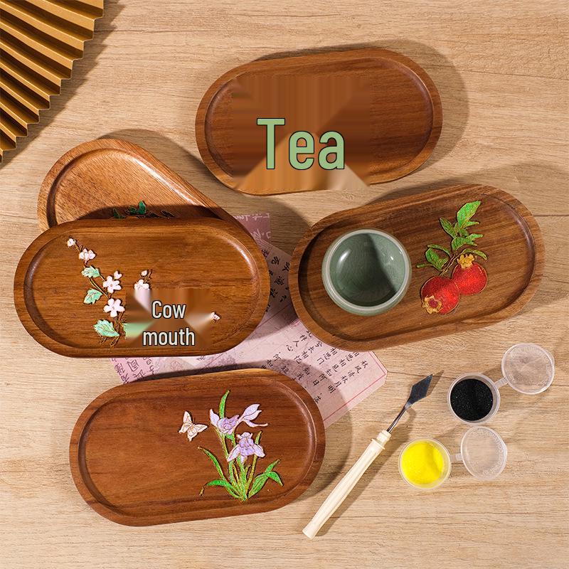 Children's Day Cloisonné Enamel Coaster DIY Kit - Chinese Style Tea Mat for Parent-Child Activities