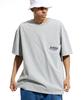 CREAM SODA LAB Basketball Oversized Heavyweight Pocket Short Sleeve Tee Gray Black
